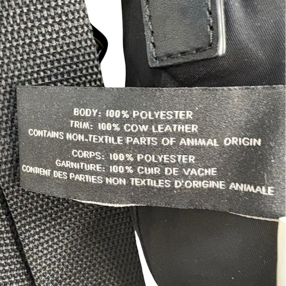 Marc Jacobs Black Nylon Crossbody Messenger Bag Leather Trim Silver Hardware - Picture 4 of 13